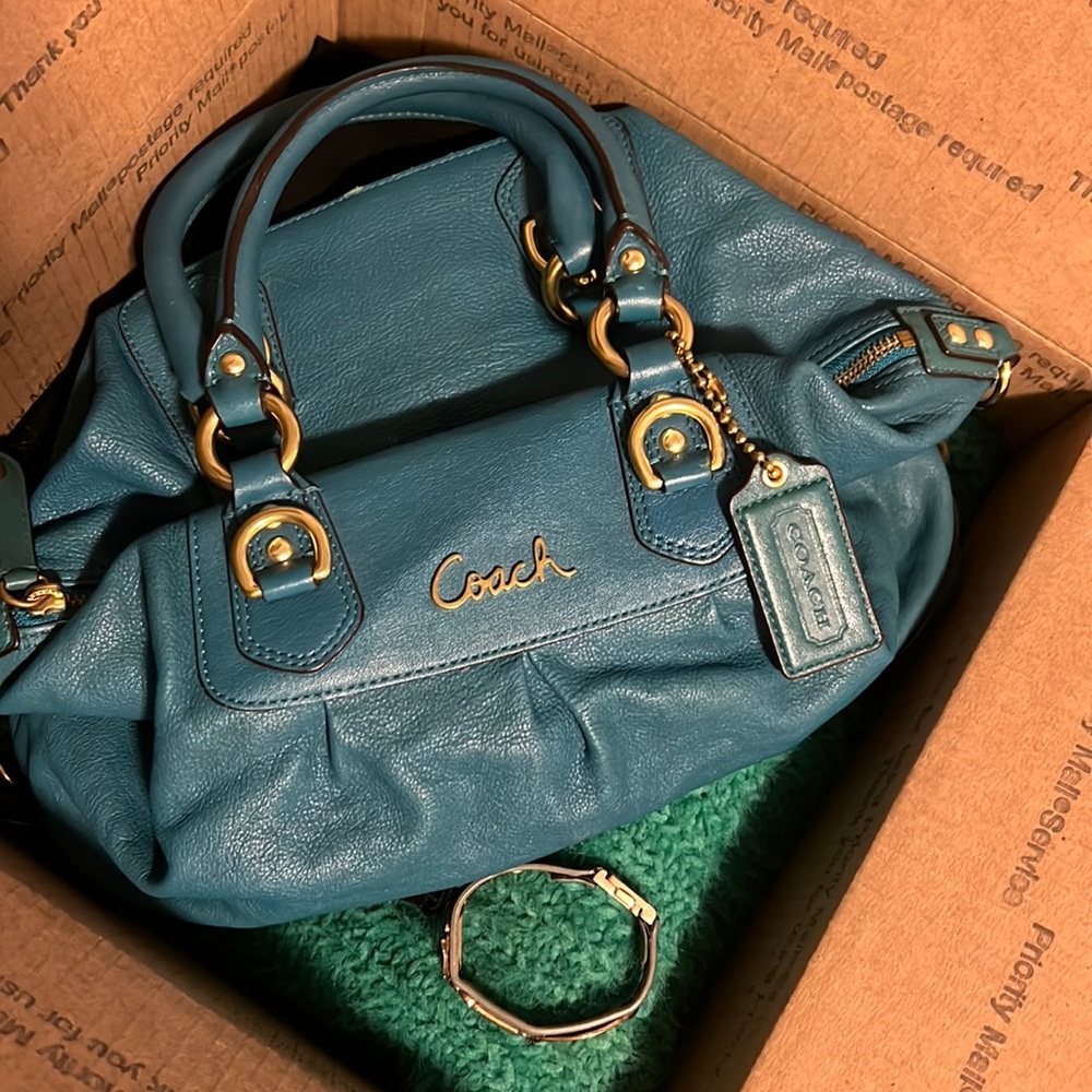 Blue Coach Bag